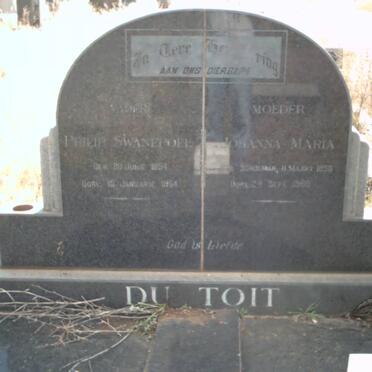 TOIT Philip Swanepoel, du 1894-1964 &amp; Johanna Maria SCHOEMAN 1898-1968