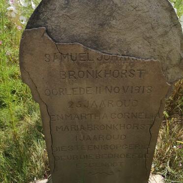 BRONKHORST Samuel Johannes -1918 :: BRONKHORST Martha Cornelia Maria
