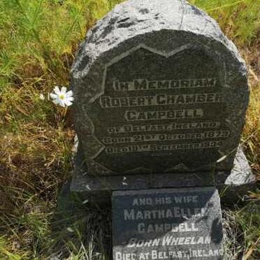 CAMPBELL Robert Chamber 1879-1934 &amp; Martha Ellen WHEELAN -1936