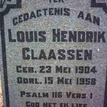 CLAASSEN Louis Hendrik 1904-1958