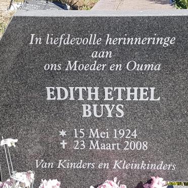 BUYS Edith Ethel 1924-2008