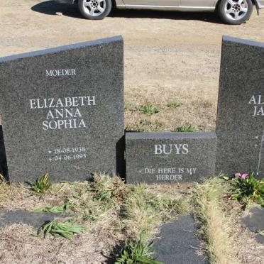 BUYS Albertus Jacobus 1932- &amp; Elizabeth Anna Sophia 1938-1995