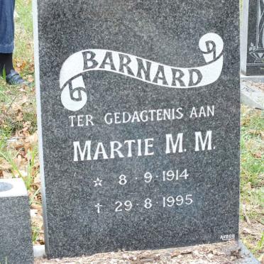 BARNARD Martie M.M. 1914-1995