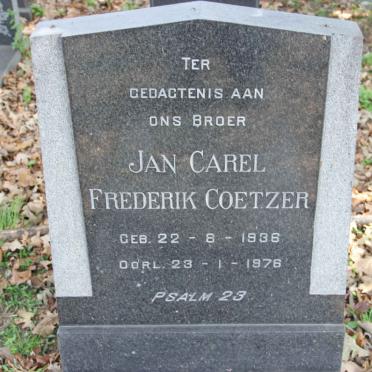 COETZER Jan Carel Frederik 1936-1976