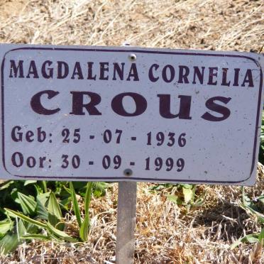 CROUS Gert Frans 1924-1989 &amp; Magdalena Cornelia 1936-1999