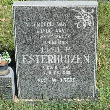 ESTERHUIZEN Elsie P. 1949-1989