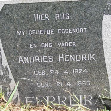 FERREIRA Andries Hendrik 1924-1966