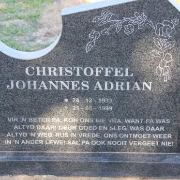 FOURIE Christoffel Johannes Adrian 1933-1999 &amp; Johanna Sophia 1937-1997