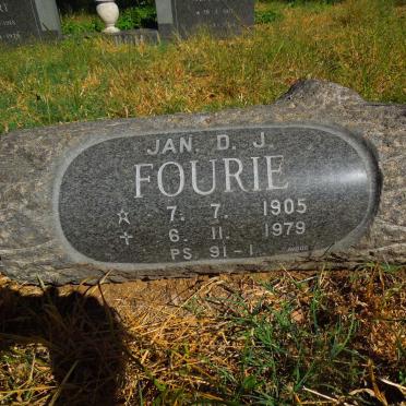 FOURIE Jan D.J. 1905-1979