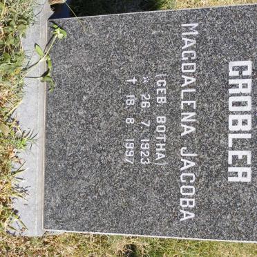 GROBLER Magdalena Jacoba nee BOTHA 1923-1997
