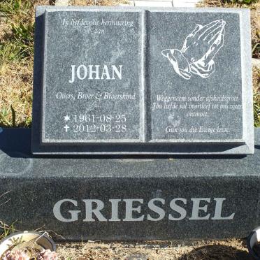 GRIESSEL Johan 1961-2012