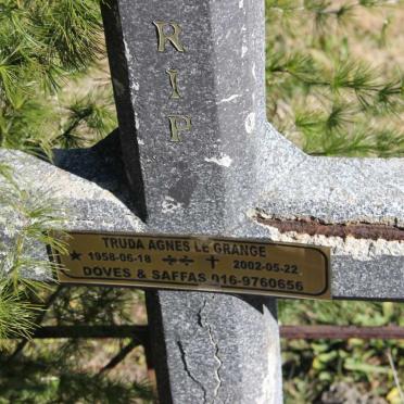 GRANGE Truda Agnes, le 1958-2002