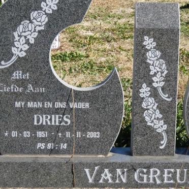 GREUNEN Dries, van 1951-2003