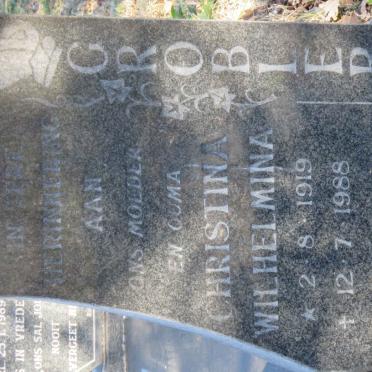GROBLER Johannes Pieter 1916-1985 &amp; Christina Wilhelmina 1919-1988 