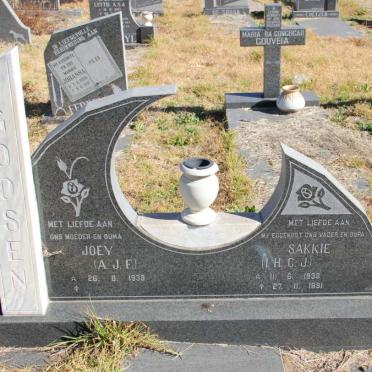 GOOSEN I.H.C.J. 1938-1991 &amp; A.J.F. 1938-