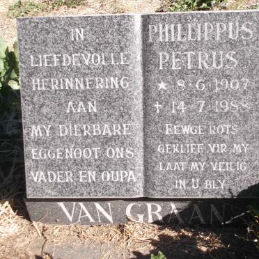 GRAAN Phillippus Petrus, van 1907-1988