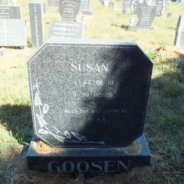 GOOSEN Susan 1947-1990