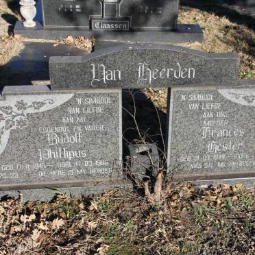 HEERDEN Rudolf Phillipus, van 1945-1986 &amp; Frances Hester 1949-