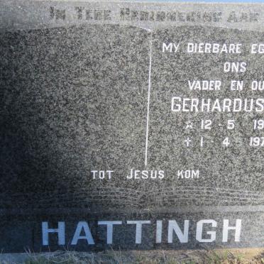 HATTINGH Gerhardus A. 1919-1979