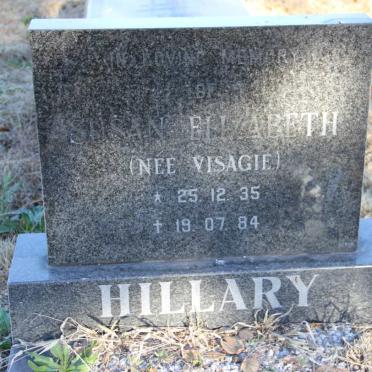 HILLARY Susan Elizabeth nee VISAGIE 1935-1984