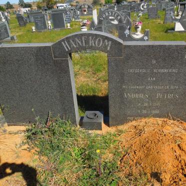 HANEKOM Andries Petrus 1941-1990
