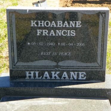 HLAKANE Khoabane Francis 1940-2006