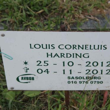 HARDING Louis Corneluis 2012-2012