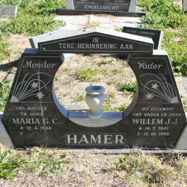 HAMER Willem J.J. 1941-1988 &amp; Maria G.C. 1946-