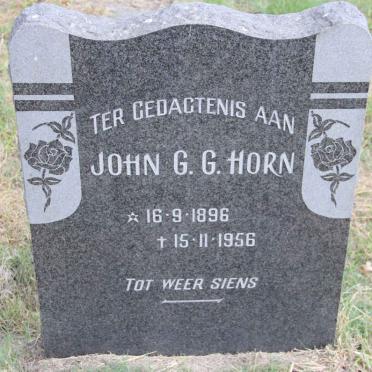 HORN John G.G. 1896-1956