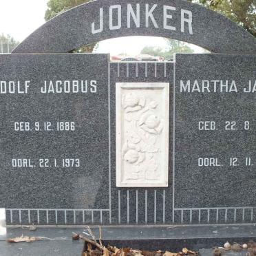 JONKER Adolf Jacobus 1886-1973 &amp; Martha Jacoba 1892-1981