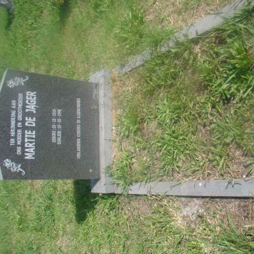 JAGER Martie, de 1919-1998