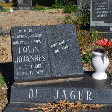 JAGER Louis Johannes, de 1912-1975