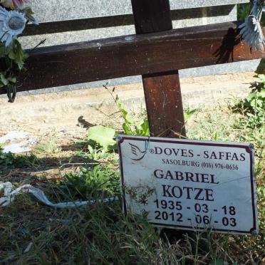 KOTZE Gabriel 1935-2012