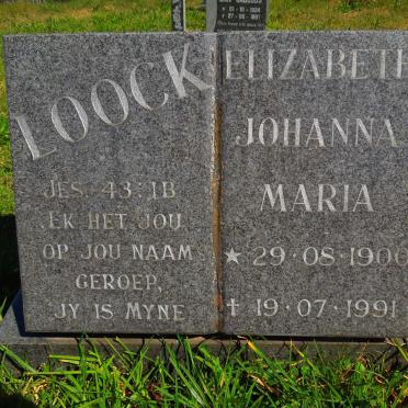 LOOCK Elizabeth Johanna Maria 1900-1991