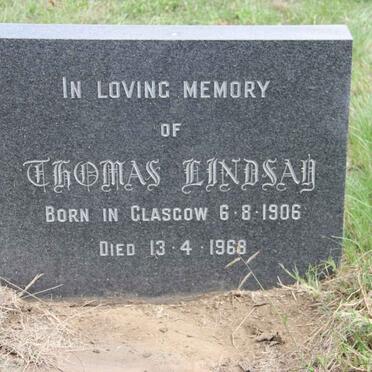 LINDSAY Thomas 1906-1968 &amp; Doreen 1908-1985