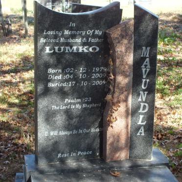 MAVUNDLA Lumko 1979-2009