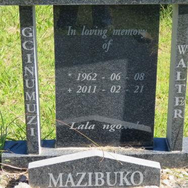 MAZIBUKO Gcinumuzi Walter 1962-2011