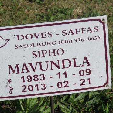 MAVUNDLA Sipho 1983-2013