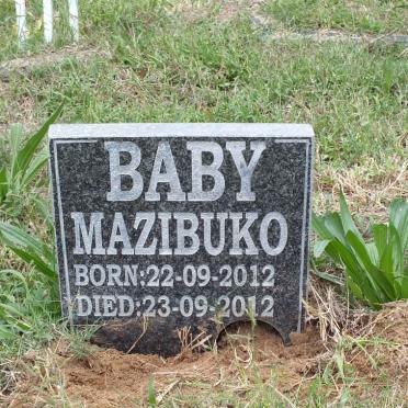 MAZIBUKO Baby 2012-2012