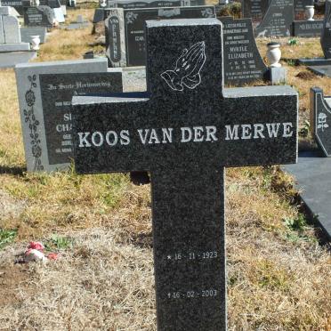 MERWE Koos, van der 1923-2003