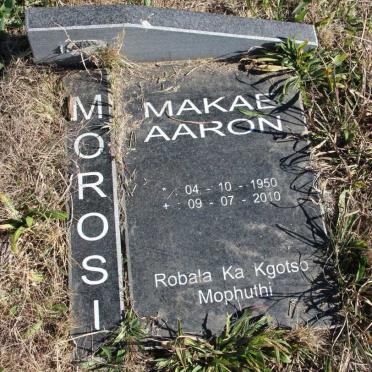 MOROSI Makae Aaron 1950-2010