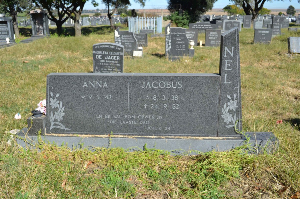 NEL Jacobus 1938-1982 & Anna 1943-