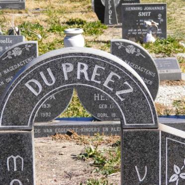PREEZ Abraham Petrus, du 1924-1989 &amp; Anna 1930-