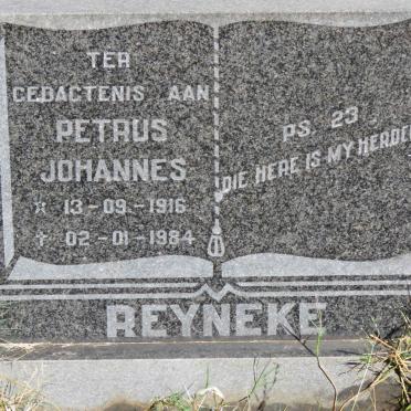 REYNEKE Petrus Johannes 1916-1984