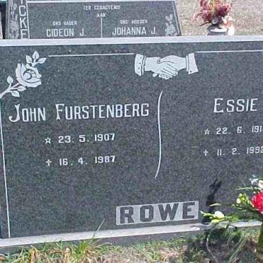 ROWE John Furstenberg 1907-1987 &amp; Essie 1916-1992
