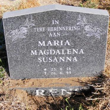 RENS Maria Magdalena Susanna 1918-1999