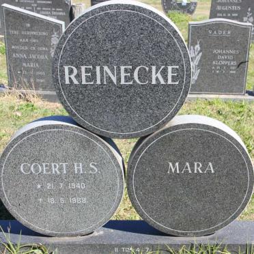 REINECKE Coert H.S. 1940-1988 &amp; Mara