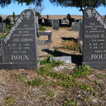 ROUX Jan Gideon 1892-1975 &amp; Hester M.A. HUMAN 1897-1976