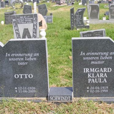 SCHWINDT Otto 1926-2009 &amp; Irmgard Klara Paula 1919-1998