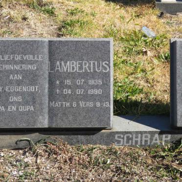 SCHRAP Lambertus 1935-1990